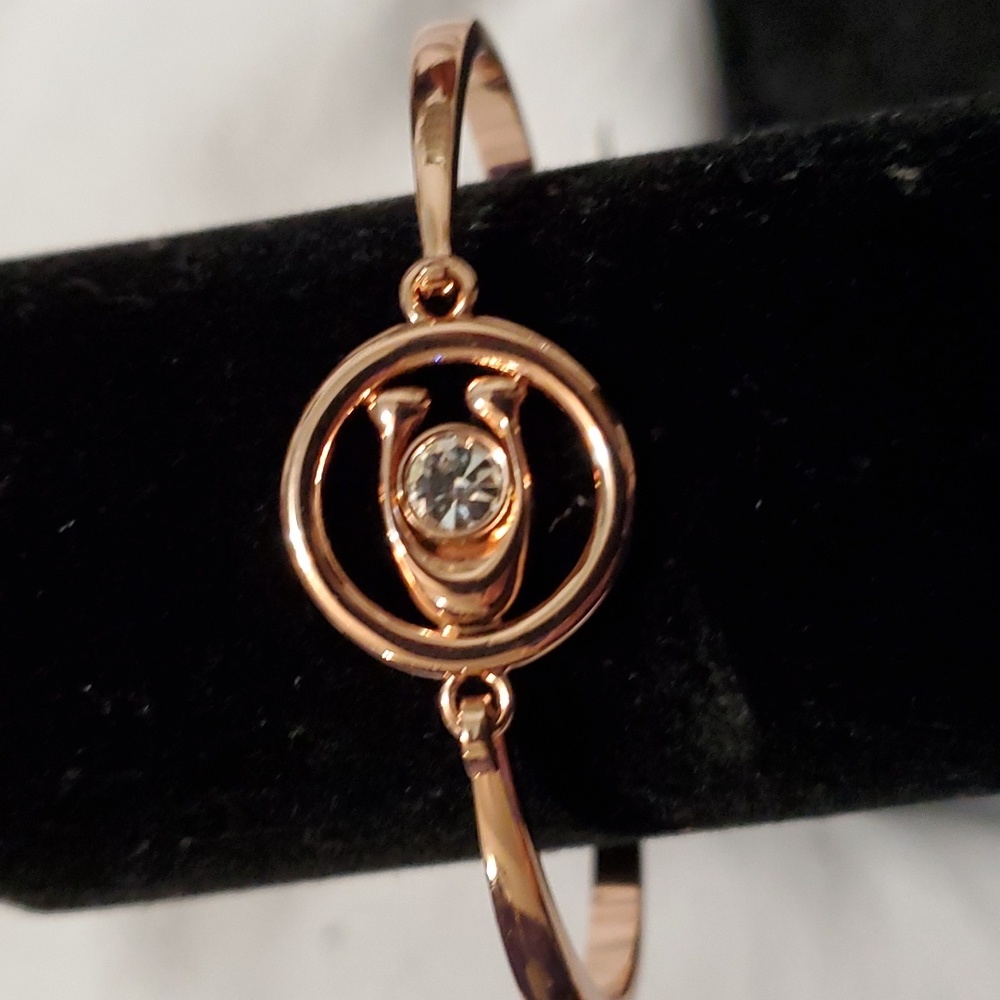 Coach Rose Gold Bracelet with Crystal Accent